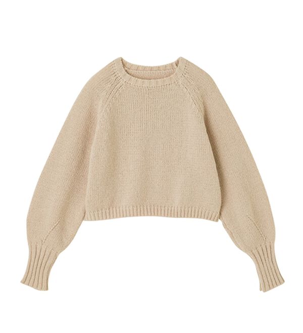 GeeRA（ジーラ）の「ボリュームスリーブショートニット（ニット・セーター）」｜詳細画像
