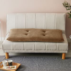 iellio（イエリオ）の「とろけるマイクロソファパッド＜抗菌防臭機能付・ソファーパッド・２人掛け・３人掛け・クッション・長座布団＞（ソファパッド）」｜ブラウン