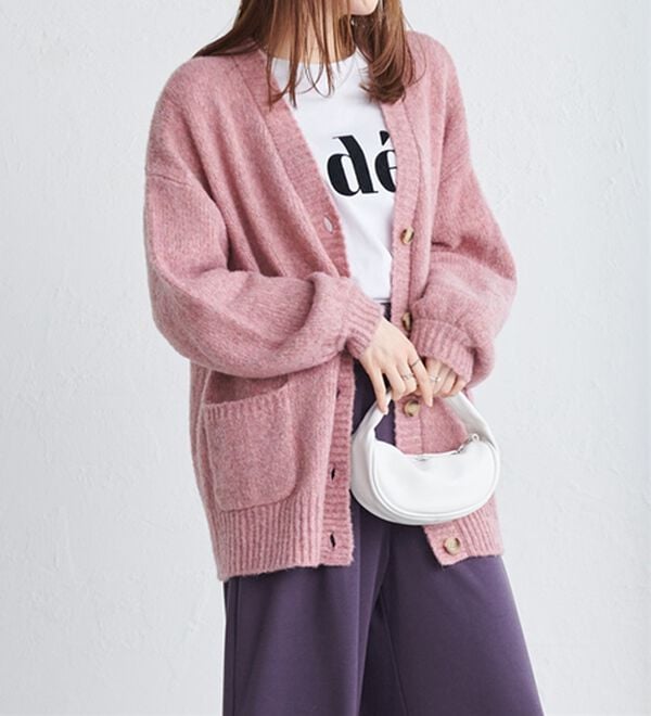 RANAN（ラナン）の「カラーオーバーカーディガン（ニットカーディガン）」｜詳細画像