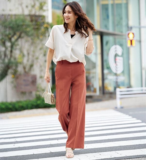 BELLUNA（ベルーナ）の「＜ＳＯＬＯＴＥＸ（Ｒ）＞ワイドパンツ（フルレングスパンツ）」｜詳細画像