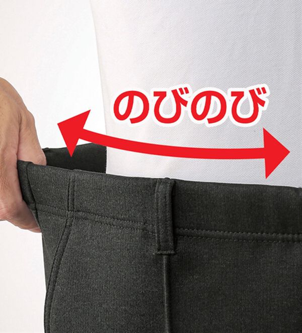 「【３本組】日本製お父さんの安心らくらくスラックス（メンズフルレングスパンツ）」｜詳細画像