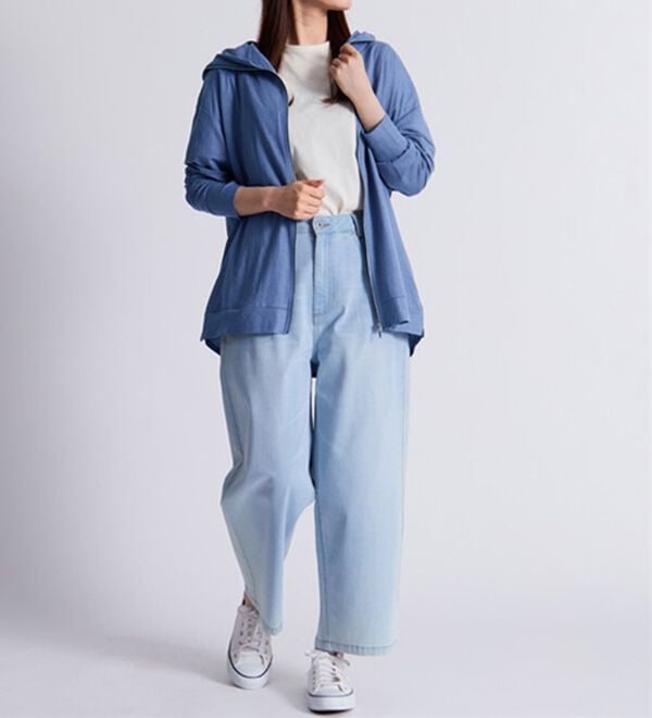 BELLUNA（ベルーナ）の「絶対に焼けたくない！後プリーツＵＶパーカー（パーカー）」｜詳細画像