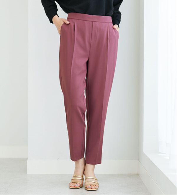 BELLUNA（ベルーナ）の「サラサラ美脚テーパードパンツ（テーパードパンツ）」｜詳細画像