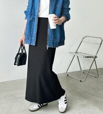 GeeRA（ジーラ）の「セルフカット美脚魅せタイトスカート（ロングスカート）」
