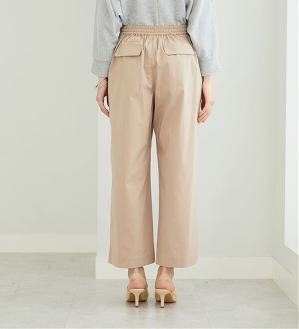 BELLUNA（ベルーナ）の「サラリ綿混ボタン使いワイドパンツ（ワイドパンツ・ガウチョ）」｜詳細画像