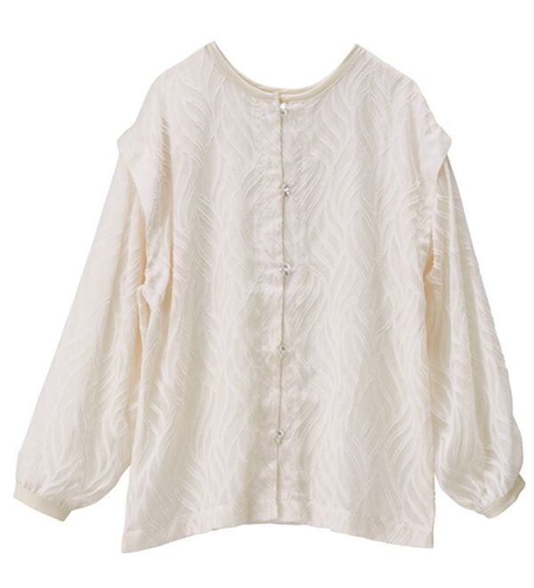 GeeRA（ジーラ）の「２ＷＡＹシアージャカードブラウス（ブラウス）」｜詳細画像