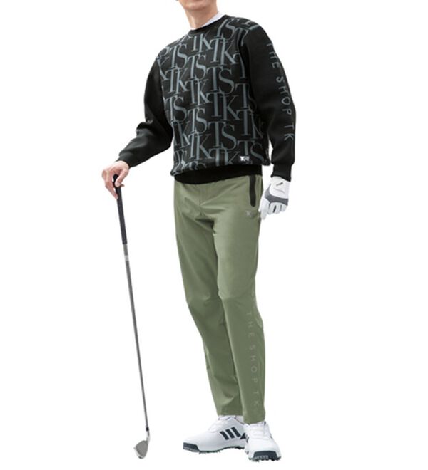 「＜ザ　ショップ　ティーケー＞軽量ストレッチロゴセーター（メンズニット・セーター）」｜詳細画像