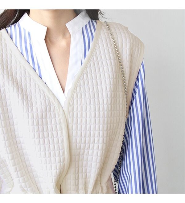 GeeRA（ジーラ）の「前後２ＷＡＹキルティングカットソーベスト（ベスト）」｜詳細画像