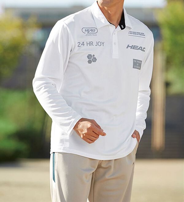 「＜ヘッド＞スポーティロゴデザインポロシャツ（メンズポロシャツ）」｜詳細画像