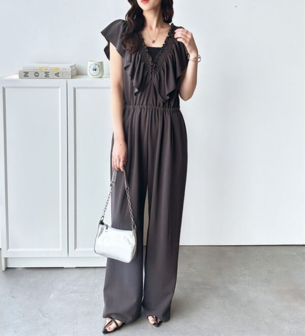 GeeRA（ジーラ）の「マルチＷＡＹフリルサロペット（オールインワン）」｜詳細画像