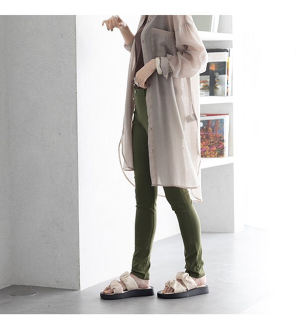 GeeRA（ジーラ）の「嬉しい機能付！美脚スキニーレギンスパンツ（フルレングスタイプ）（フルレングスパンツ）」｜詳細画像