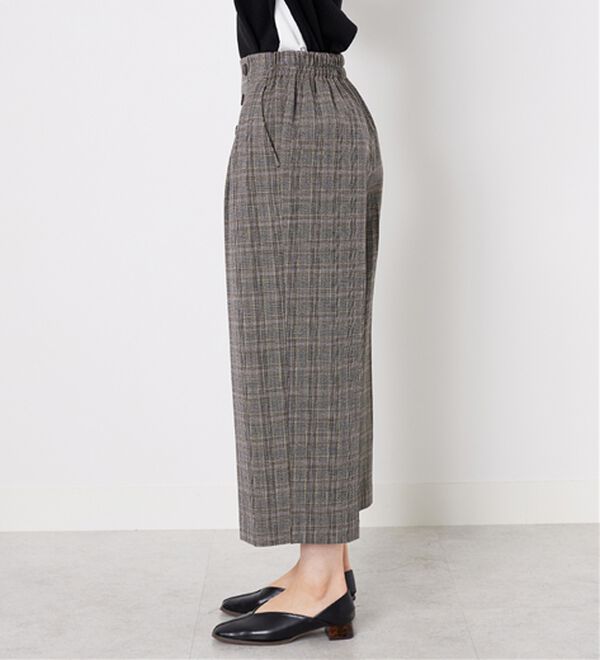 BELLUNA（ベルーナ）の「ストレッチ素材ボタン使いワイドパンツ（その他パンツ）」｜詳細画像