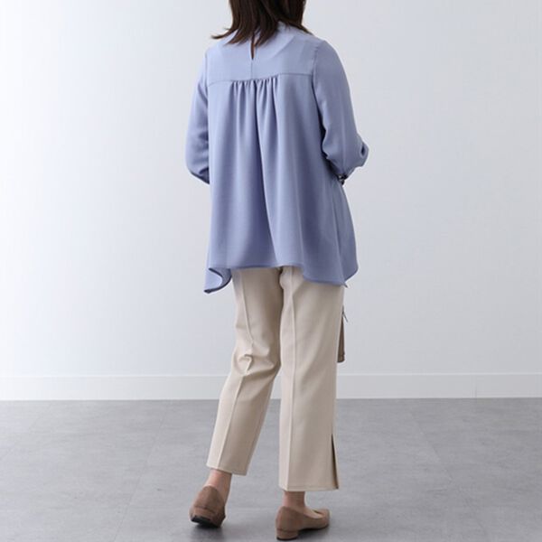 BELLUNA（ベルーナ）の「衿リブ使いブラウス（ブラウス）」｜詳細画像
