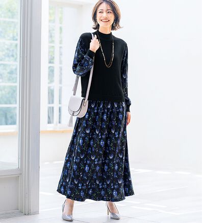 ルフラン（ルフラン）の「＜ｐｌａｎｔｉｃａ＞ニットドッキングワンピ（ニットワンピース）」