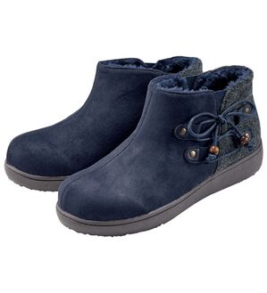 BELLUNA（ベルーナ）の「サイドリボンショートブーツ（ブーツ）」｜ネイビー