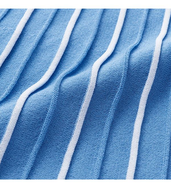 VINNO（ヴィノ）の「カーデ&times;プリーツニットワンピースセット（アンサンブル）」｜詳細画像