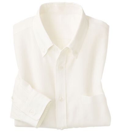 「＜シンプル＆プラス＞お手入れ簡単オックスフォードシャツ（メンズシャツ）」