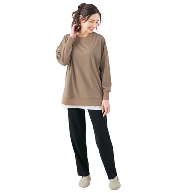 「もしもに安心スウェット（パジャマ・ルームウェア）」｜モカ