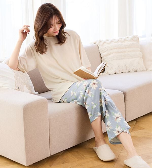 LAVIENNE（ラヴィエンヌ）の「【寝苦しさにさよなら】風がス～っと肌さら！涼しいメッシュ使いパジャマ（パジャマ・ルームウェア）」｜詳細画像
