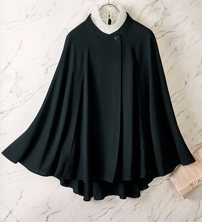ルフラン（ルフラン）の「着回し便利なフォーマルポンチョ（ブラックフォーマル（喪服・礼服））」
