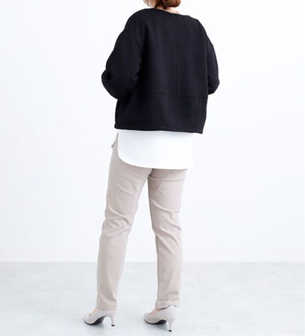 BELLUNA（ベルーナ）の「幾何柄ジャガード素材ブルゾンジャケット（ブルゾン）」｜詳細画像