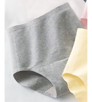 LAVIENNE（ラヴィエンヌ）の「綿混のＳｕ－ｐｉｔａ（スーピタ）安心ショーツ（安心ショーツ）」｜杢グレー