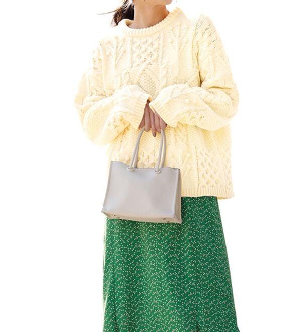 RANAN（ラナン）の「パッチワークケーブル編ニット（ニット・セーター）」｜詳細画像