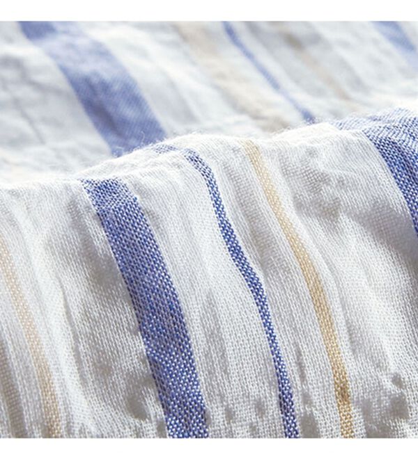 BELLUNA（ベルーナ）の「綿混シャーリング調素材ストライプブラウス（ブラウス）」｜詳細画像