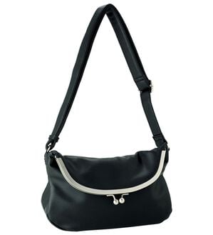 BELLUNA（ベルーナ）の「口折れがま口ショルダー（ショルダーバッグ）」｜黒