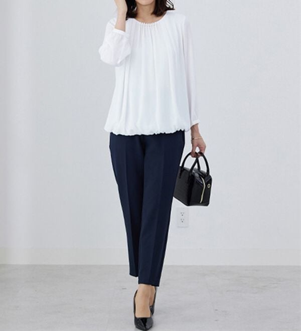 BELLUNA（ベルーナ）の「＜セレモニースタイル＞パール使いブラウス（ブラウス）」｜詳細画像