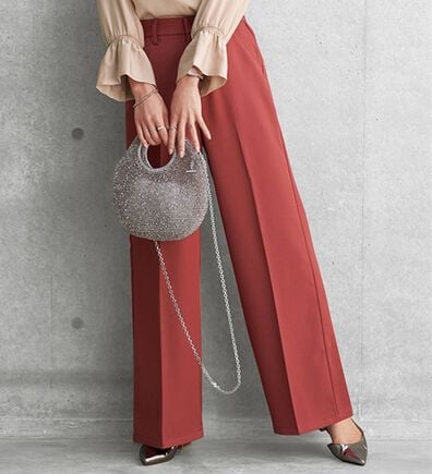 BELLUNA（ベルーナ）の「桜エキスワイドパンツ（ワイドパンツ・ガウチョ）」