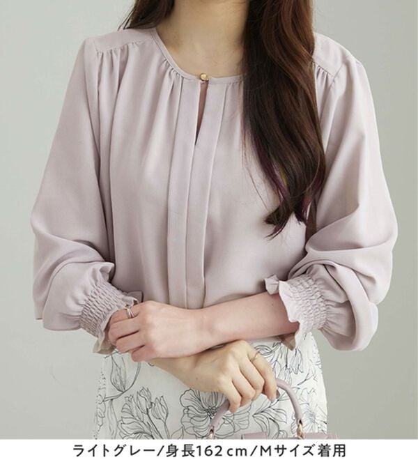 前後2WAYギャザーブラウス - ベルーナ【公式】