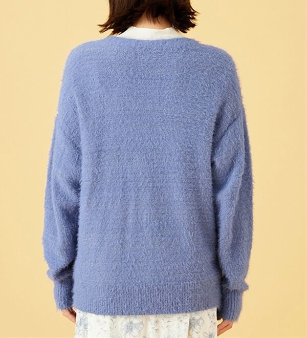 BELLUNA（ベルーナ）の「上品見え！ふんわりシャギーカーディガン（ニットカーディガン）」｜詳細画像