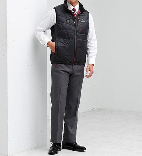 「＜ダンロップ・モータースポーツ＞秒・暖（すぐにあったか）ヒーター付ベスト（メンズベスト）」｜詳細画像