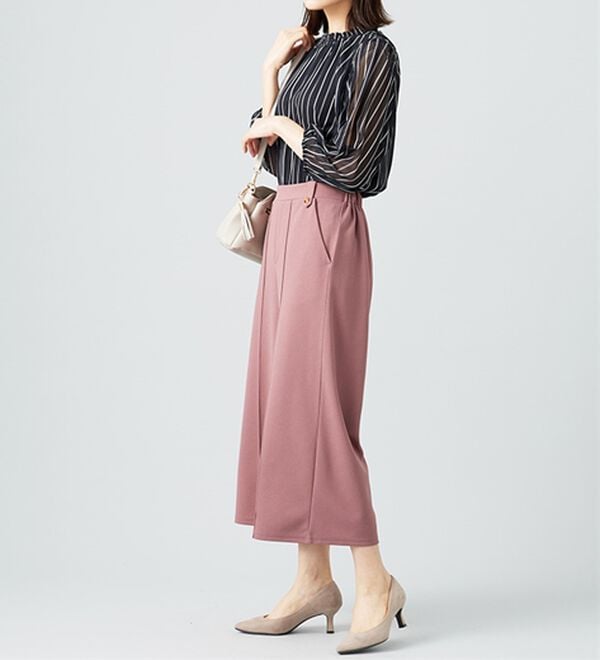 BELLUNA（ベルーナ）の「シフォン素材シャーリング使いブラウス（ブラウス）」｜詳細画像