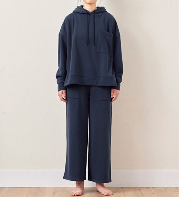 裏起毛パーカー＆ワイドパンツセットアップ - ベルーナ【公式】
