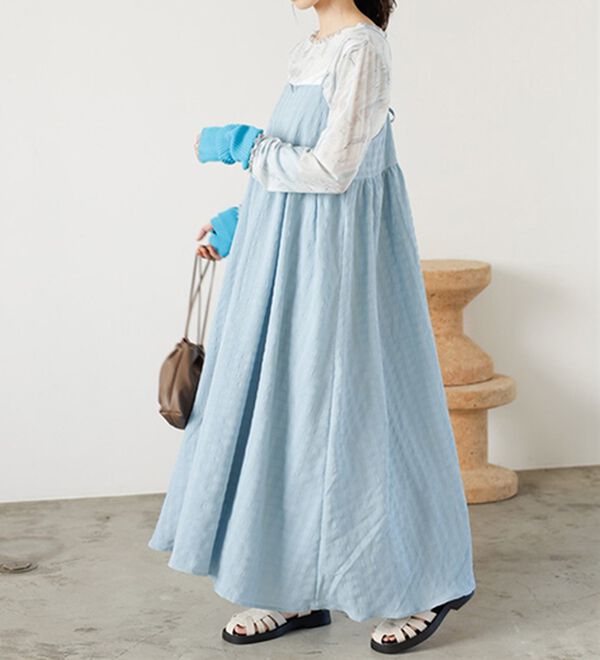 GeeRA（ジーラ）の「ぽこぽこエンボス素材キャミワンピース（その他ワンピース）」｜詳細画像