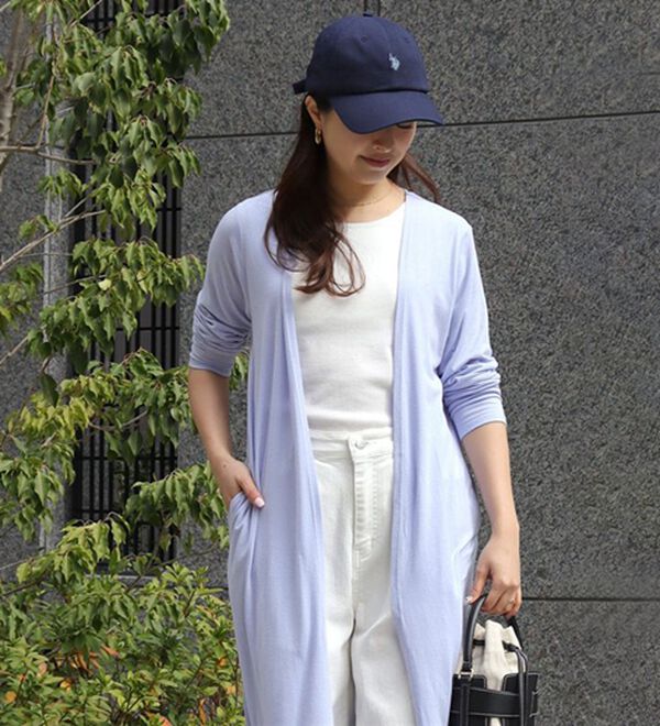 Pierrot（ピエロ）の「【Ｍ～３Ｌ】【選べる２丈】接触冷感トッパーカーディガン（その他カーディガン）」｜詳細画像