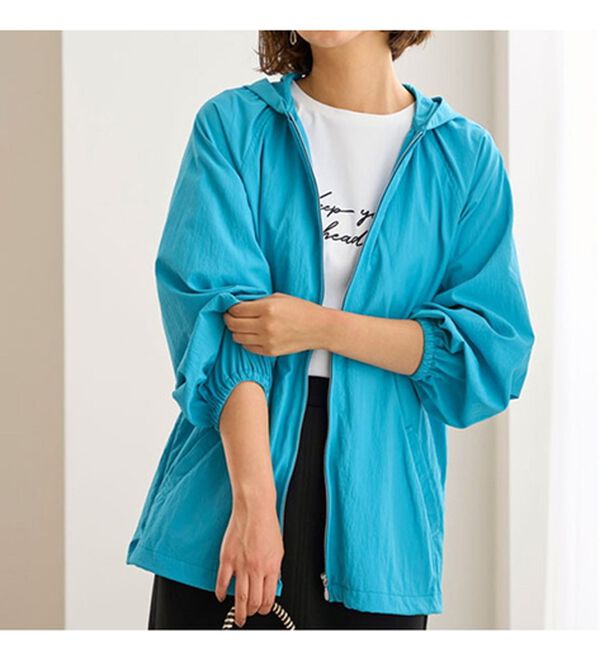 BELLUNA（ベルーナ）の「はっ水加工！軽量パーカー（ブルゾン）」｜詳細画像