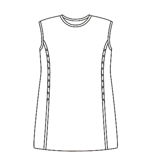 BELLUNA（ベルーナ）の「夏のレイヤードを楽しむサマーニットチュニック（チュニックワンピース）」｜詳細画像