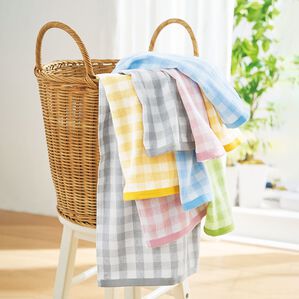 「お買い得チェック柄タオルセット（タオル）」｜詳細画像