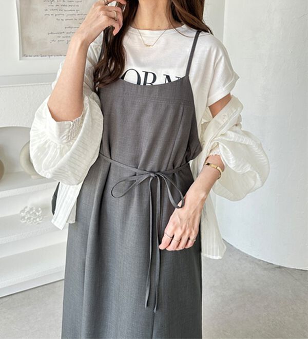 GeeRA（ジーラ）の「リネンライクロングキャミワンピース（その他ワンピース）」｜詳細画像