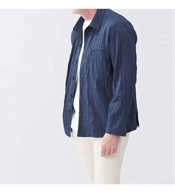 「ワッシャーシャツジャケット（メンズシャツ）」｜詳細画像