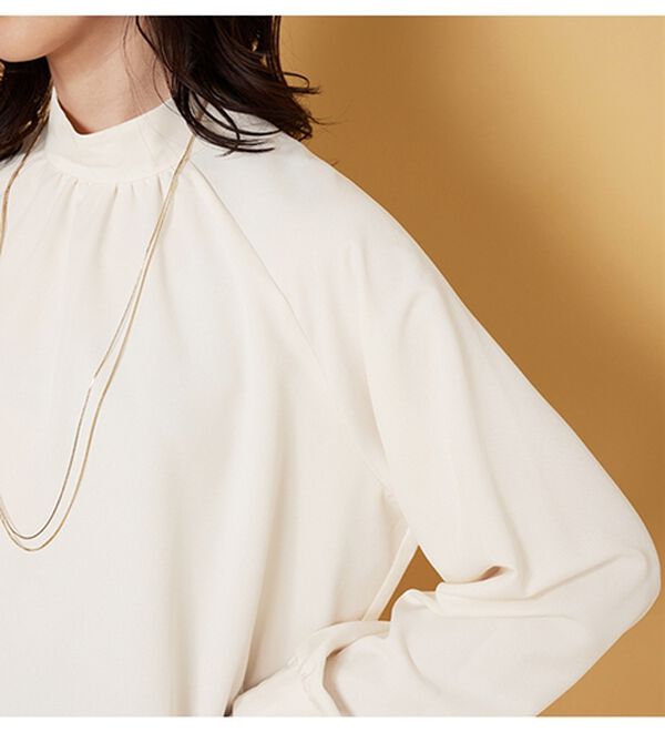 BELLUNA（ベルーナ）の「スタンド衿デザイン上品ブラウス（ブラウス）」｜詳細画像