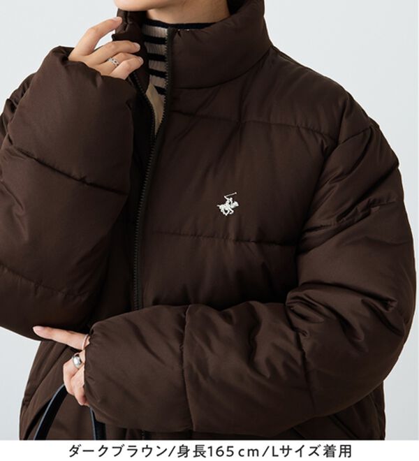 Viola e Viola（ヴィオラ エ ヴィオラ）の「【ビバリーヒルズポロクラブ】男女兼用フェイクダウンコート（ハーフコート）」｜詳細画像