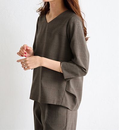 RANAN（ラナン）の「洗える！タック使いブラウス（ブラウス）」