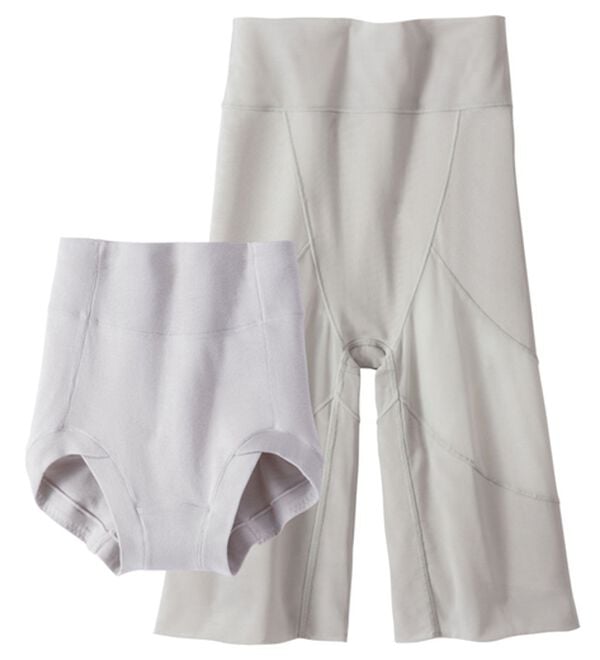 LAVIENNE（ラヴィエンヌ）の「骨盤キュッと引き締めガードル（ショーツ付）（ガードル）」｜グレージュ