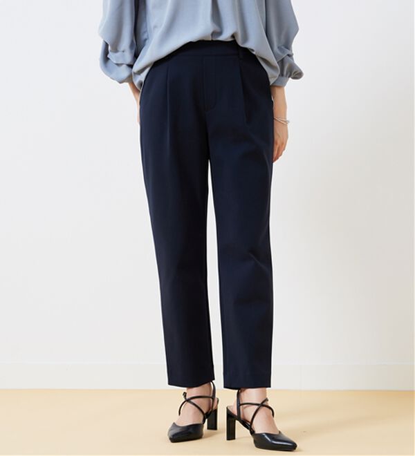 BELLUNA（ベルーナ）の「ツイルジャージー素材テーパードパンツ（テーパードパンツ）」｜詳細画像