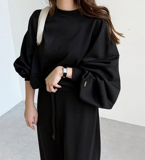 GeeRA（ジーラ）の「ボリュームスリーブ裏毛ショートスウェット（トレーナー・スウェット）」｜詳細画像