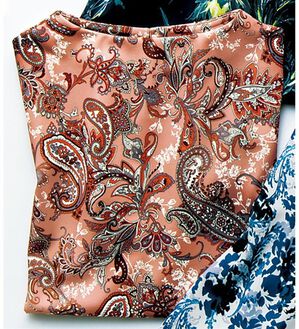 VINNO（ヴィノ）の「冷感素材・プリントプルオーバー（カットソー）」｜ペイズリー柄